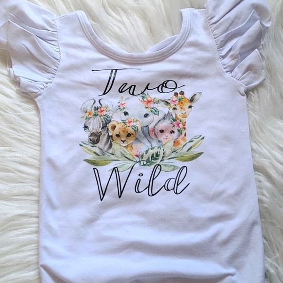 Babygirl safari milestone bodysuit- size 2t - Picture 3 of 5